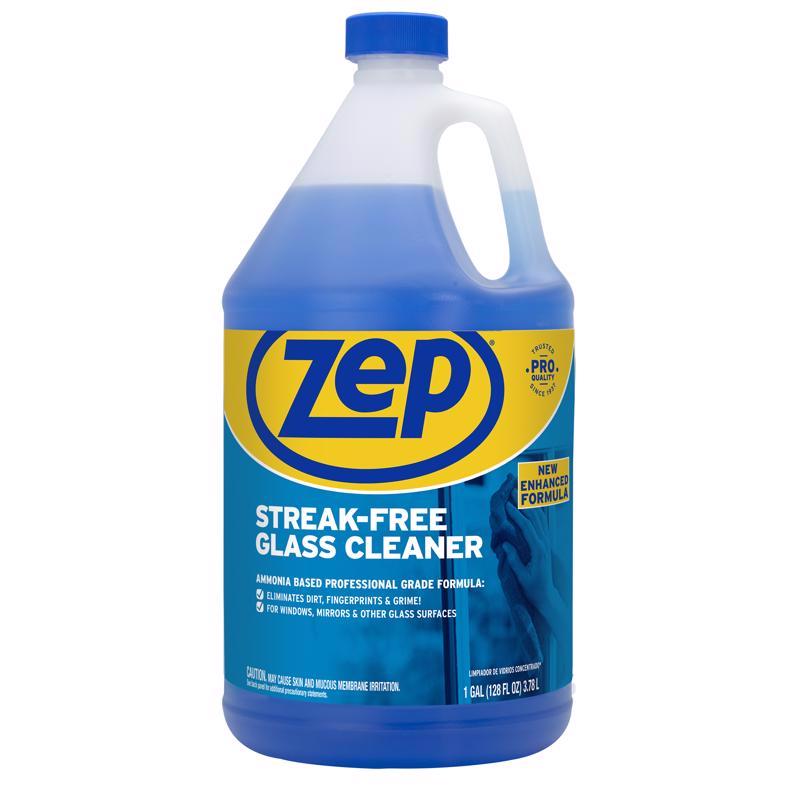 Zep No Scent Glass Cleaner 128 oz Liquid, Pack of 4