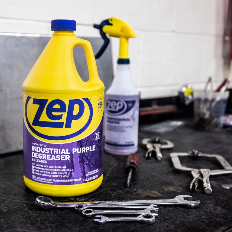 Zep Industrial Purple Mild Scent Cleaner and Degreaser 128 oz Liquid, Pack of 4