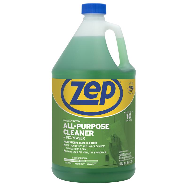 Zep Commercial Fresh Scent Concentrated Cleaner and Degreaser Liquid 128 oz, Pack of 4