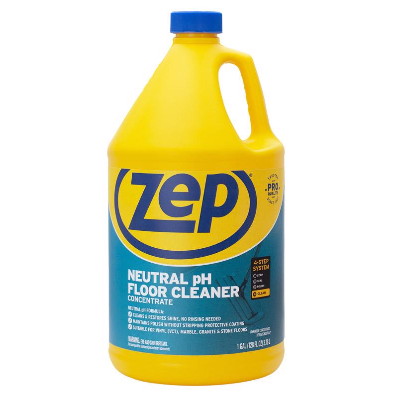 Zep No Scent Floor Cleaner Liquid 128 oz, Pack of 4