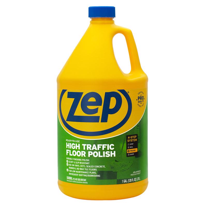 Zep Professional Strength High Gloss High Traffic Floor Finish Liquid 128 oz, Pack of 4