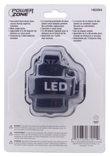 PowerZone 12300 Aluminum Swivel LED Headlight, AAA Battery, LED Lamp, 300 Lumens, 150 m Beam Distance, 3 hr Run Time