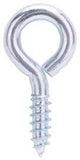 ProSource LR218 Screw Eye, 6 mm Dia Wire, 7.8 mm Thread, 1 in L Thread, 2-1/16 in OAL, 162 lb Working Load, Steel, Zinc, Pack of 20