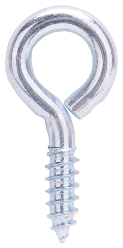 ProSource LR218 Screw Eye, 6 mm Dia Wire, 7.8 mm Thread, 1 in L Thread, 2-1/16 in OAL, 162 lb Working Load, Steel, Zinc, Pack of 20