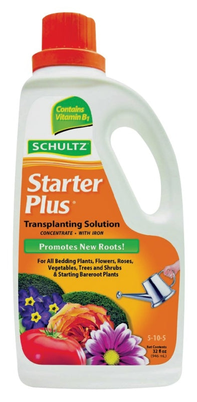 Schultz Starter Plus SPF44700 Plant Food, 32 oz Bottle, Liquid, 5-10-5 N-P-K Ratio