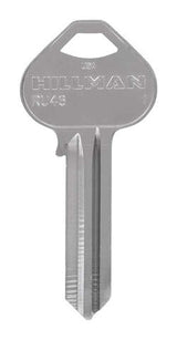 HILLMAN Traditional Key House/Office Universal Key Blank Single, Pack of 10