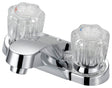 Boston Harbor F5120067CP Lavatory Faucet, 1.2 gpm, 2-Handle, 3-Faucet Hole, Metal/Plastic, Chrome Plated