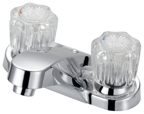 Boston Harbor F5120067CP Lavatory Faucet, 1.2 gpm, 2-Handle, 3-Faucet Hole, Metal/Plastic, Chrome Plated
