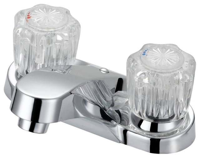 Boston Harbor F5120067CP Lavatory Faucet, 1.2 gpm, 2-Handle, 3-Faucet Hole, Metal/Plastic, Chrome Plated