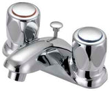Boston Harbor F5120052CP Lavatory Faucet, 1.2 gpm, 2-Handle, 3-Faucet Hole, Metal/Plastic, Chrome Plated