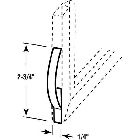 Make-2-Fit PL 14630 Window Spring, 2-3/4 in L, Steel, Zinc