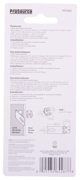 ProSource LR-131-BC3L-PS Safety Hasp, 3-1/2 in L, 3-1/2 in W, Steel, Galvanized, 7/16 in Dia Shackle, Fixed Staple