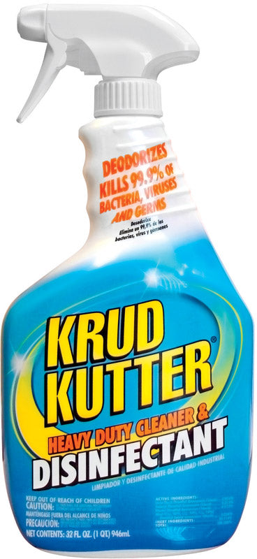 Krud Kutter No Scent Heavy Duty Cleaner and Disinfectant 32 oz 1 pk, Pack of 6