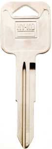 Hy-Ko 11010B65 Key Blank, Brass, Nickel, B65 Key Number, Pack of 10