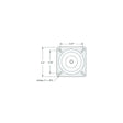 Attwood 1002S Lock'N-Pin 3/4″ Pin Seat Mount Black E-Coated w/o Spring