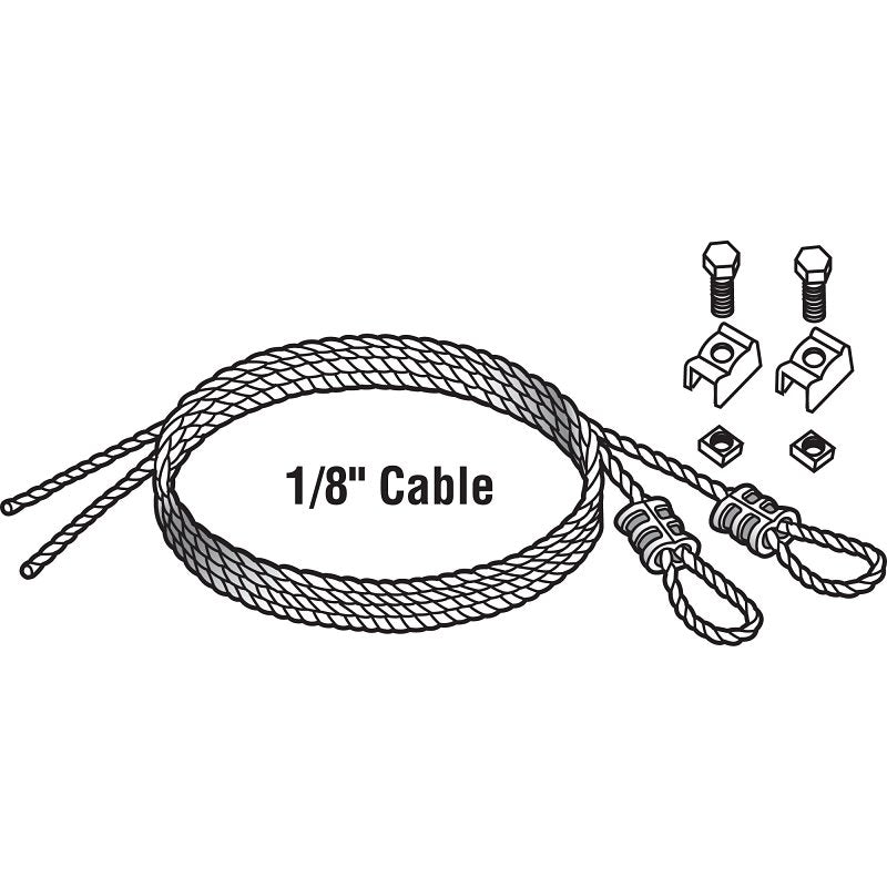 Prime-Line GD 52102 Aircraft Safety Cable, Carbon Steel, Galvanized