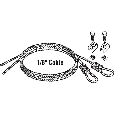 Prime-Line GD 52102 Aircraft Safety Cable, Carbon Steel, Galvanized