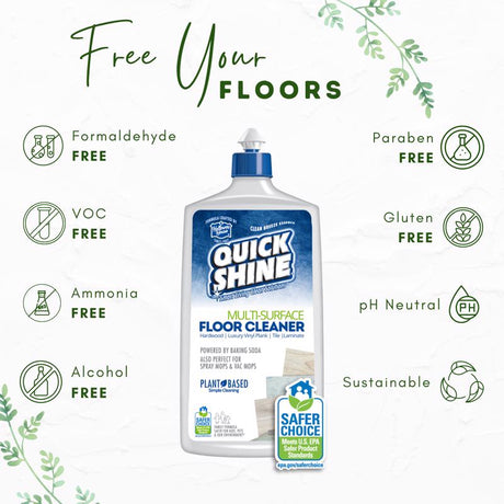 Holloway House Quick Shine Fresh Scent Multi-Surface Floor Cleaner Liquid 27 oz, Pack of 6