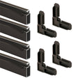 Make-2-Fit PL7806 Screen Frame Kit, 3 ft L x 3/4 in W Dimensions, Aluminum, Bronze, 10-Piece