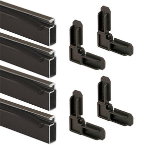 Make-2-Fit PL7806 Screen Frame Kit, 3 ft L x 3/4 in W Dimensions, Aluminum, Bronze, 10-Piece