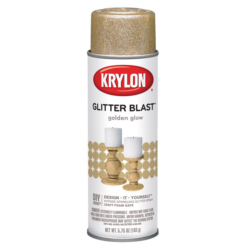 Krylon Glitter Blast Golden Glow Spray Paint 5.75 oz, Pack of 6, Pack of 6