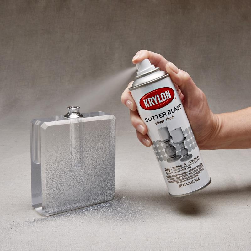 Krylon Glitter Blast Silver Flash Spray Paint 5.75 oz, Pack of 6, Pack of 6