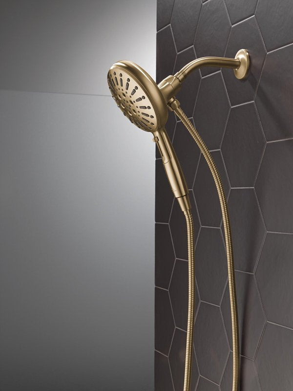 Delta Lumicoat, SureDock 54910-CZ-PR-PK Magnetic Hand Shower, 1/2 in Connection, 1.75 gpm, 7-Spray Function, Metal