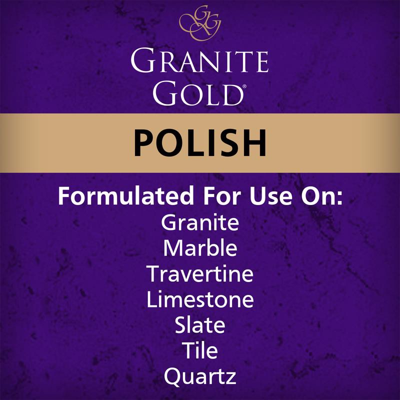 Granite Gold Citrus Scent Granite and Stone Polish 24 oz Liquid, Pack of 6