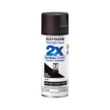 Rust-Oleum Painter's Touch 2X Ultra Cover Satin Dark Walnut Paint+Primer Spray Paint 12 oz, Pack of 6