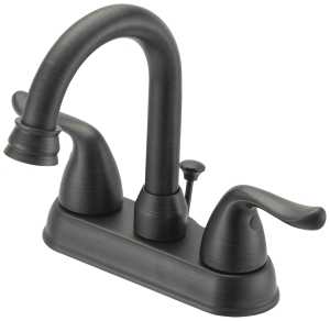 Boston Harbor TQ-5111080RW Lavatory Faucet, 1.2 gpm, 2-Handle, 3-Faucet Hole, Metal/Plastic, Venetian Bronze