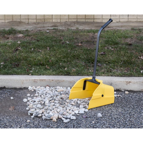 Quickie Yellow Plastic Stand-Up Long Handled Dust Pan