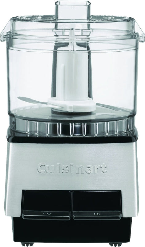 Cuisinart Mini-Prep Series DLC-1SS Food Processor, 21 oz Bowl, 110 W, Lever Control, Silver