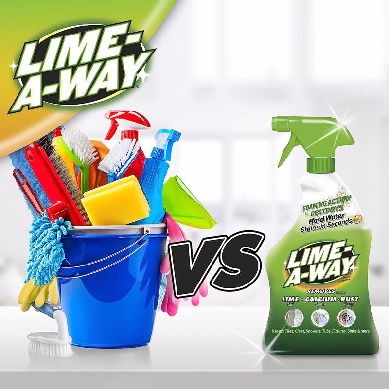 Lime-A-Way Spring Fresh Scent Cleaner and Polish 22 oz Liquid, Pack of 6