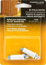 Prime-Line N 6706 Door Pivot, 3/8 in Dia Base, 1-1/8 in H Base, Plastic