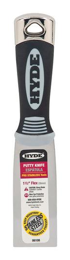 Hyde 1.5 in. W X 7-3/4 in. L Stainless Steel Flexible Putty Knife, Pack of 5