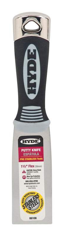 Hyde 1.5 in. W X 7-3/4 in. L Stainless Steel Flexible Putty Knife, Pack of 5