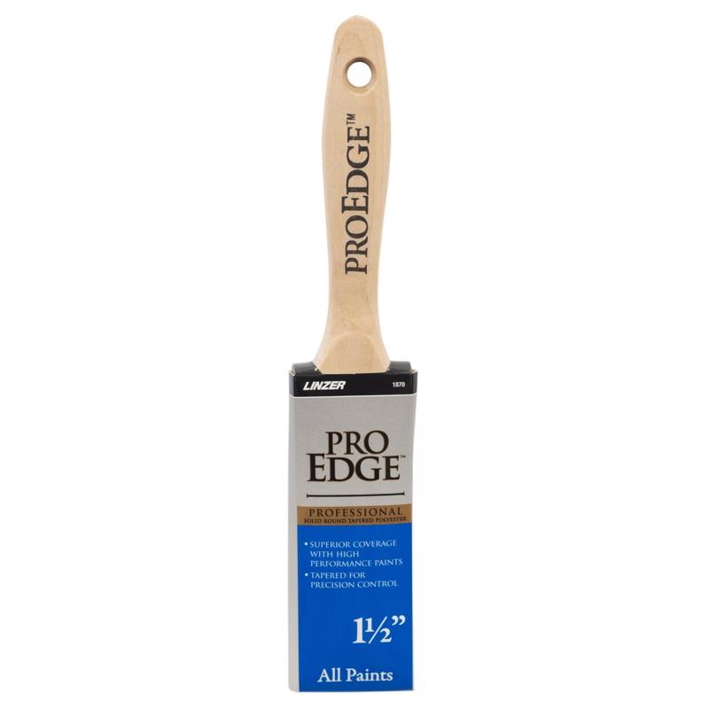 Linzer Pro Edge 1-1/2 in. Flat Paint Brush, Pack of 6