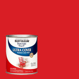 Rust-Oleum Painters Touch Ultra Cover Gloss Apple Red Water-Based Paint Exterior and Interior 1 qt, Pack of 2