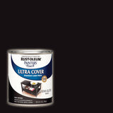 Rust-Oleum Painters Touch Ultra Cover Semi-Gloss Black Water-Based Paint Exterior and Interior 1 qt, Pack of 2