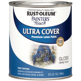 Rust-Oleum Painters Touch Gloss Deep Blue Water-Based Ultra Cover Paint Exterior and Interior 1 qt, Pack of 2