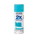 Rust-Oleum Painter's Touch 2X Ultra Cover Gloss Seaside Paint+Primer Spray Paint 12 oz, Pack of 6