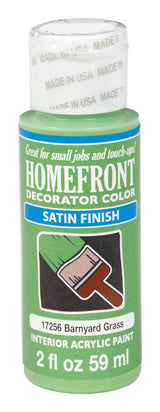 Homefront Satin Barnyard Grass Hobby Paint 2 oz, Pack of 3