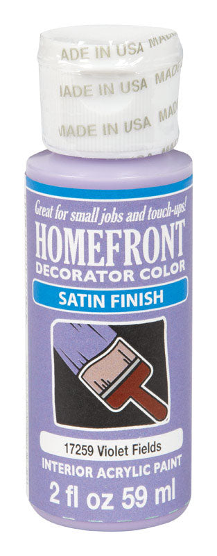 Homefront Satin Violet Fields Hobby Paint 2 oz, Pack of 3