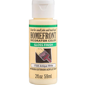 Homefront Gloss Antique White Hobby Paint 2 oz, Pack of 3