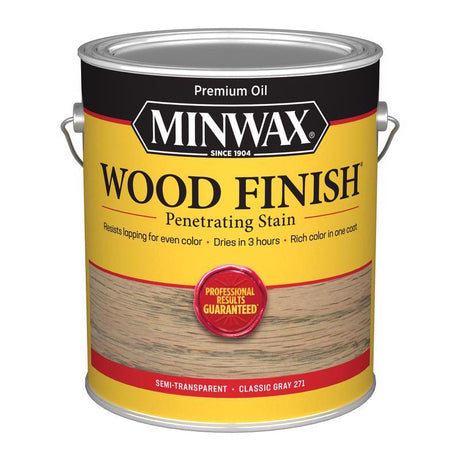 Minwax Wood Finish 710980000 Wood Stain, Classic Gray, Liquid, 1 gal, Can, Pack of 2