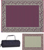 Ming's Mark Reversible Mat, Classical Burgundy/Beige, 6' x 9'