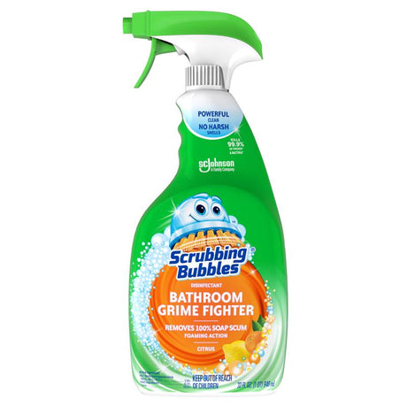 Scrubbing Bubbles Citrus Scent Bathroom Cleaner 32 oz Spray, Pack of 8