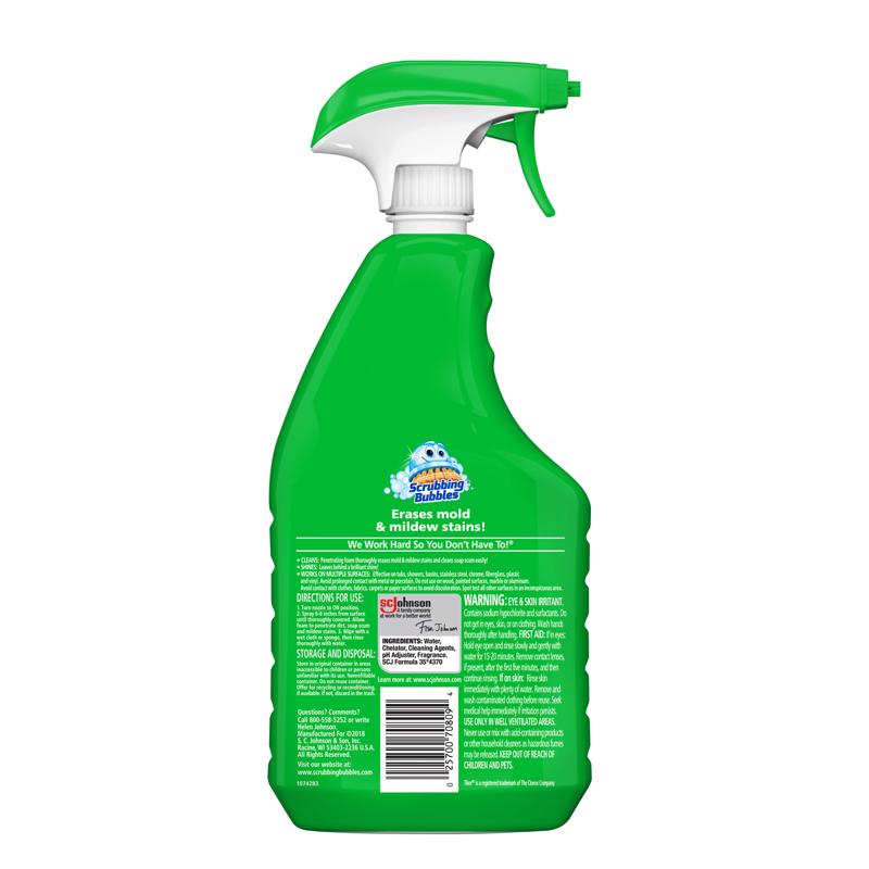 Scrubbing Bubbles Citrus Scent Bathroom Cleaner 32 oz Spray, Pack of 8