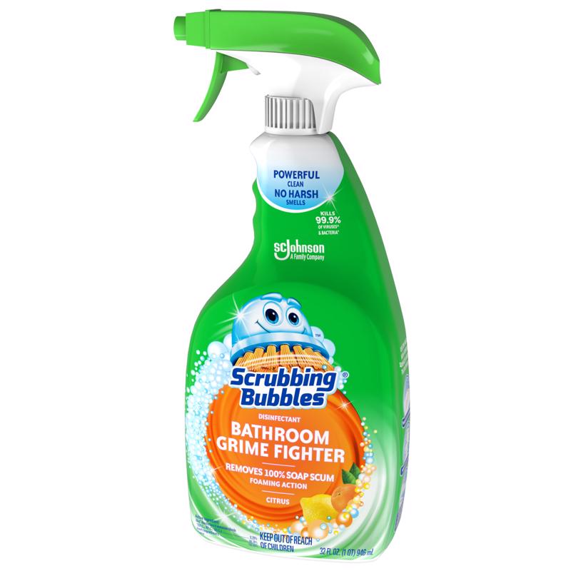 Scrubbing Bubbles Citrus Scent Bathroom Cleaner 32 oz Spray, Pack of 8