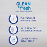 Lysol Fresh Scent Toilet Bowl Cleaner 24 oz Liquid, Pack of 9